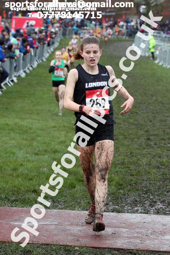 Senior girls 2019 New Balance English Schools Cross Country Champs, Temple Newsam, Leeds. Photo:  David T. Hewitson/Sports for All Pics